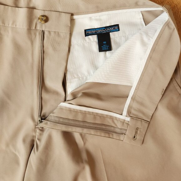 Roundtree & Yorke Mens Performance Flat Front Golf Shorts Size 40 - Picture 7 of 11